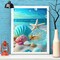 DIY 5D Diamond Painting Kits Sea Shell for Adults Beginners,Beach Diamond Art Full Round Diamond Drill,Starfish Paintings by Diamonds Home Wall Decor Gift(30x40cm/11.8X15.7inch)